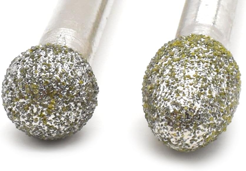 Big Horn 19391 5PC Diamond Burr Set, 1/4" Shank, 50 Grit, Coarse