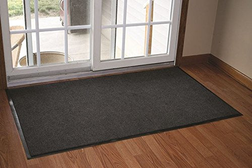Durable Corporation - 654S48 Wipe-N-Walk Vinyl Backed Indoor Carpet Entrance Mat, 4' x 8', Brown (Rectangular)