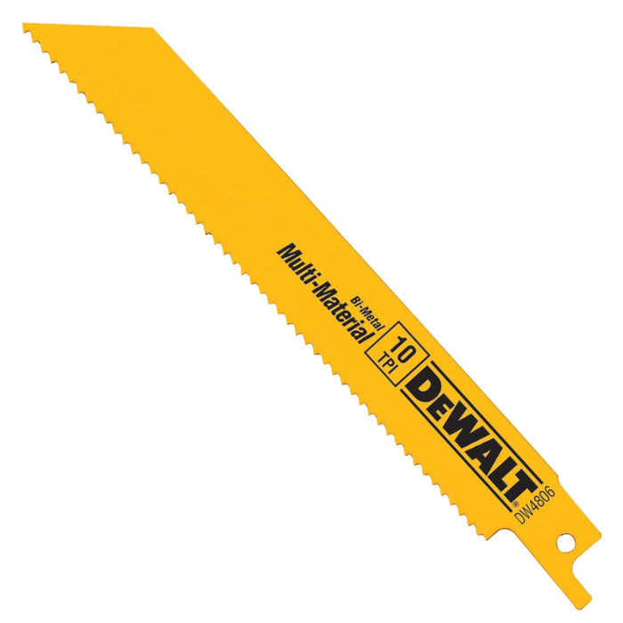 DEWALT DW4806B 6 in. 10 TPI Bi-Metal Reciprocating Saw Blade (Pack of 100)