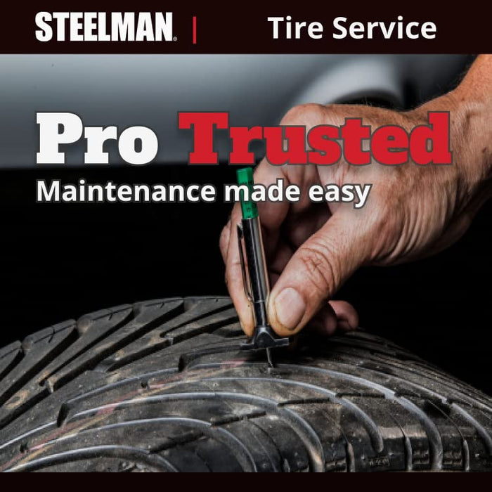 Steelman 97831 Color Coded Tread Depth Gauge, Quickly Identifies Amount of Tread on Tires, Reads in MM and 32nds