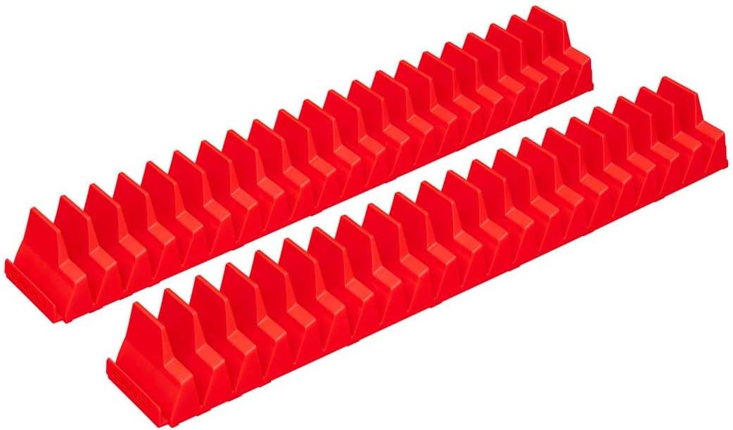 Ernst Manufacturing Wrench Pro - Modular Wrench Organizer for 40 Wrenches (Red)