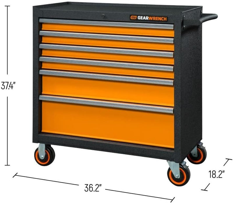 GEARWRENCH 83243 36" 6 Drawer GSX Series Rolling Tool Cabinet