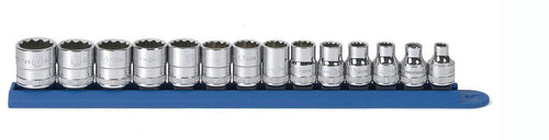GEARWRENCH 80560 14 Pc. 3/8" Drive 12 Pt. Standard Socket Set, Metric