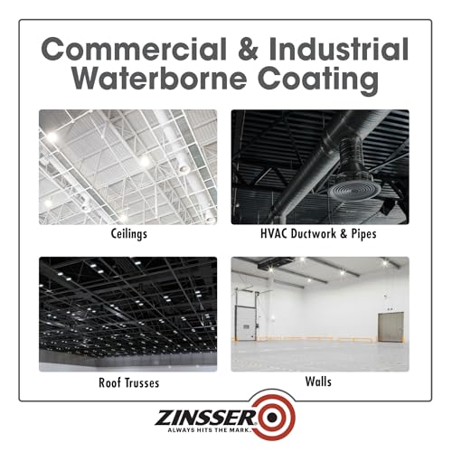 Zinsser 350999 Dryfall Commercial & Industrial Waterborne Coating, 5 Gallon, Eggshell White