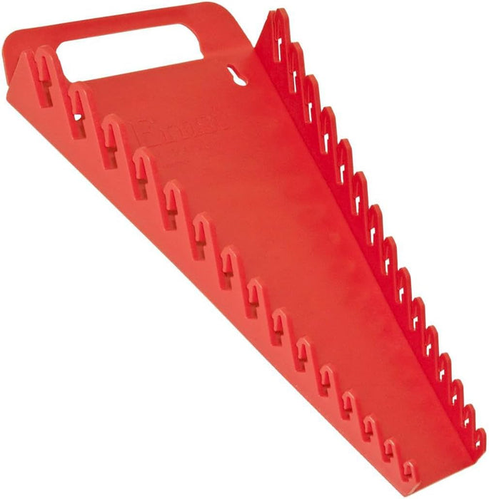 ERNST Wrench Gripper - Wrench Organizer, Wrench Holder for 15 Tools, Red