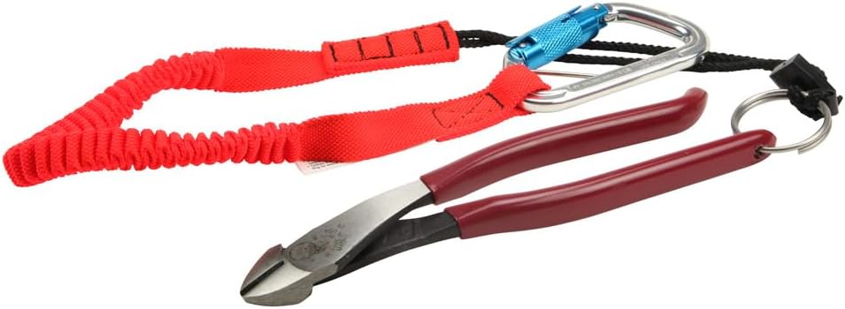 Klein Tools D248-9STT Ironworker's Diagonal Cutting Pliers with Tether Ring, 9-Inch