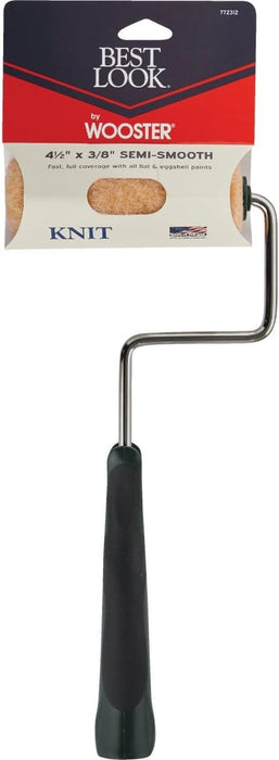 Best Look By Wooster, 4-1/2" x 3/8" Mini Knit Paint Roller Cover & Frame