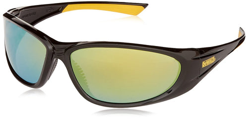 DEWALT DPG98 Gable Safety Glass - Black/Yellow Frame - Yellow Mirror Lens