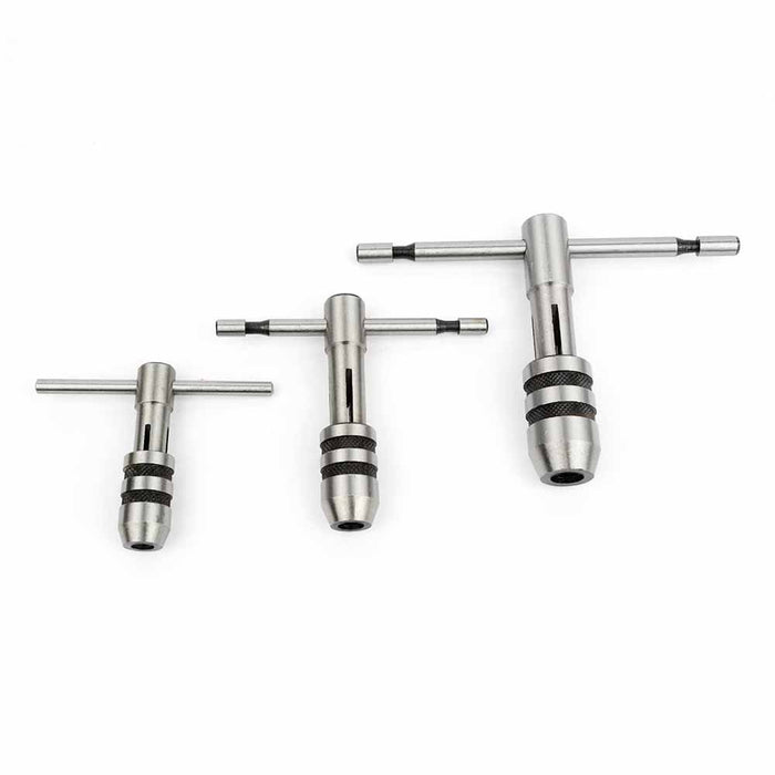 BIG HORN 19281 T-Handle Tap Wrench Solid Jaw (3 Piece)