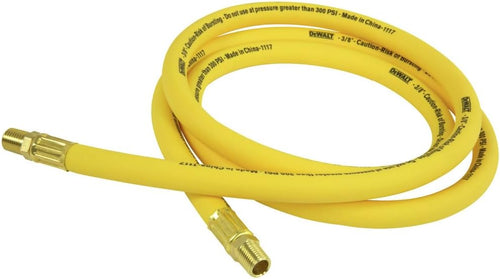 DEWALT DXCM012-0209 3/8" x 6" Premium Hybrid Lead-In Hose, Yellow