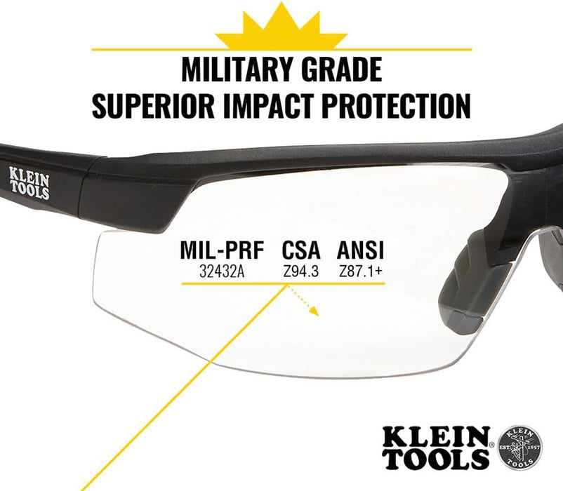Klein Tools 60159 Standard Safety Glasses, Clear Lens