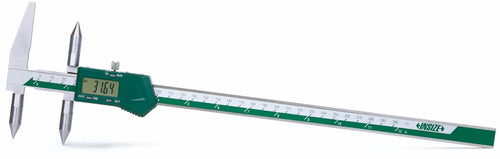 INSIZE 1525-300 Electronic Centerline/Edge to Center Caliper, Upper Jaw 2-12" 5-300 mm, Lower Jaw 4-12" 10-300 mm