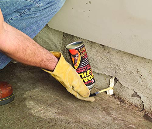 Red Devil 0908 Foam & Fill Large Gaps & Cracks Expanding Polyurethane Sealant, 8 oz, Off White, Case of 6