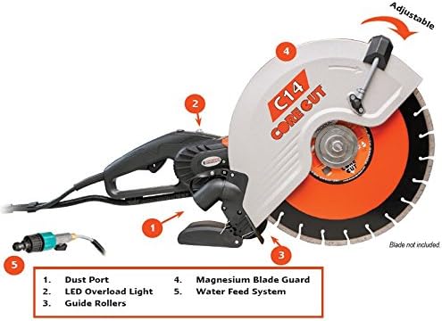 Diamond (C14) Electric Hand Saw, 120V/15Amp, 4500 RPM