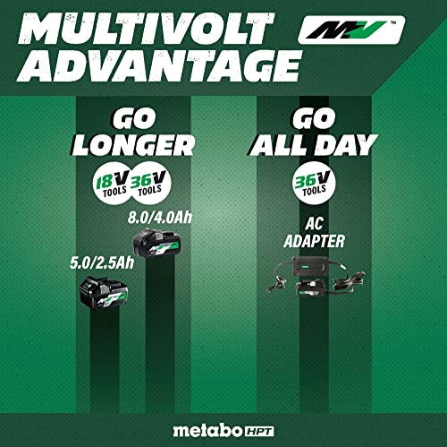 Metabo HPT Cordless 36V Multi-Volt Rotary Hammer Kit | SDS Plus | 1-1/8-Inch | LED Level | User Vibration Protection | Optional AC Adapter | DH3628DA