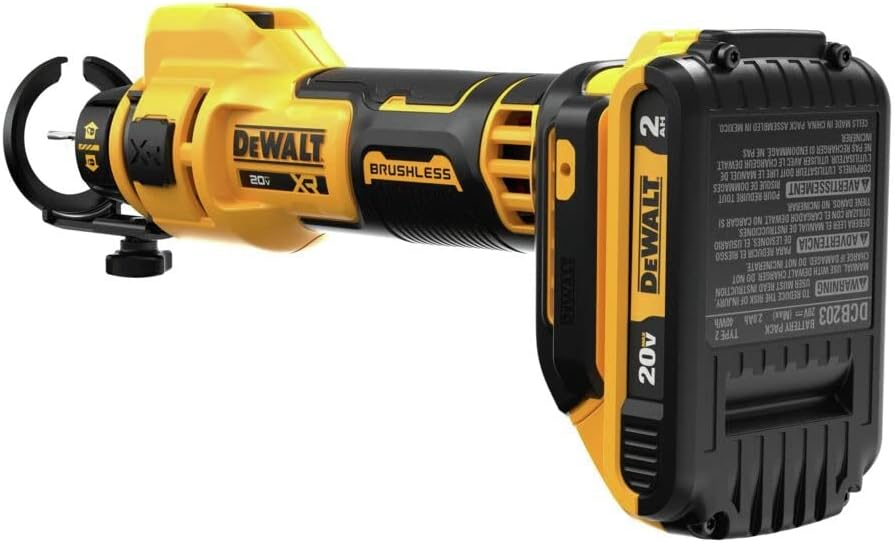 DEWALT DCE555D2 20V MAX Drywall Cutting Tool, Cut Out Tool, 2 Batteries and Charger Included