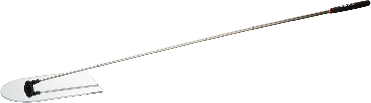 Mayhew Tools 17765 TeleMirror Telescoping Acrylic Mirror, 4" x 6", Black