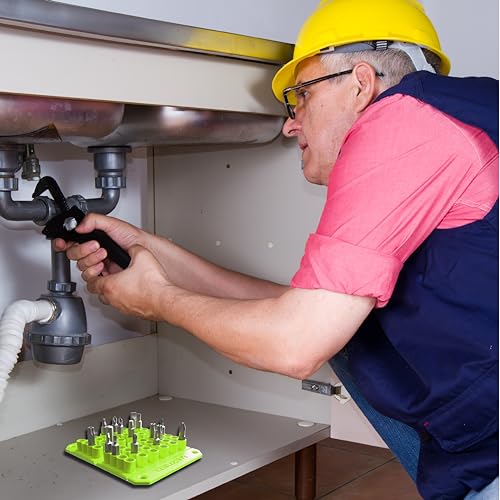 EZRED EZBIT-G Green Flexible Magnetic Bit Holder, Holds 48 Bits