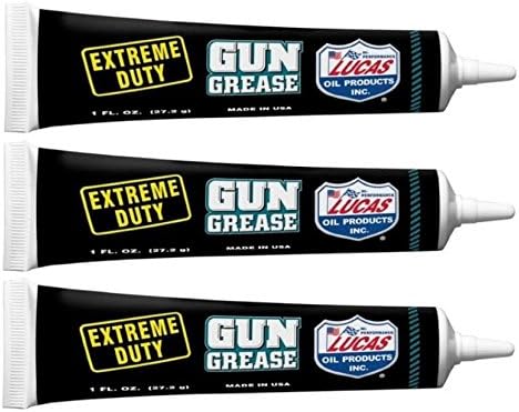 Lucas Extreme Duty Gun Grease 1oz Tube 10889 Lube Oil (Pack of 3)