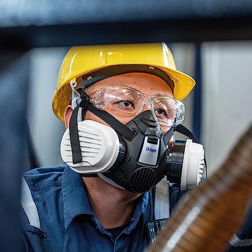 Dräger Safety Glasses X-pect 2400 | Anti-Fog & Anti-Scratch | For Construction Site, Laboratory, Workshop | Transparent Lenses
