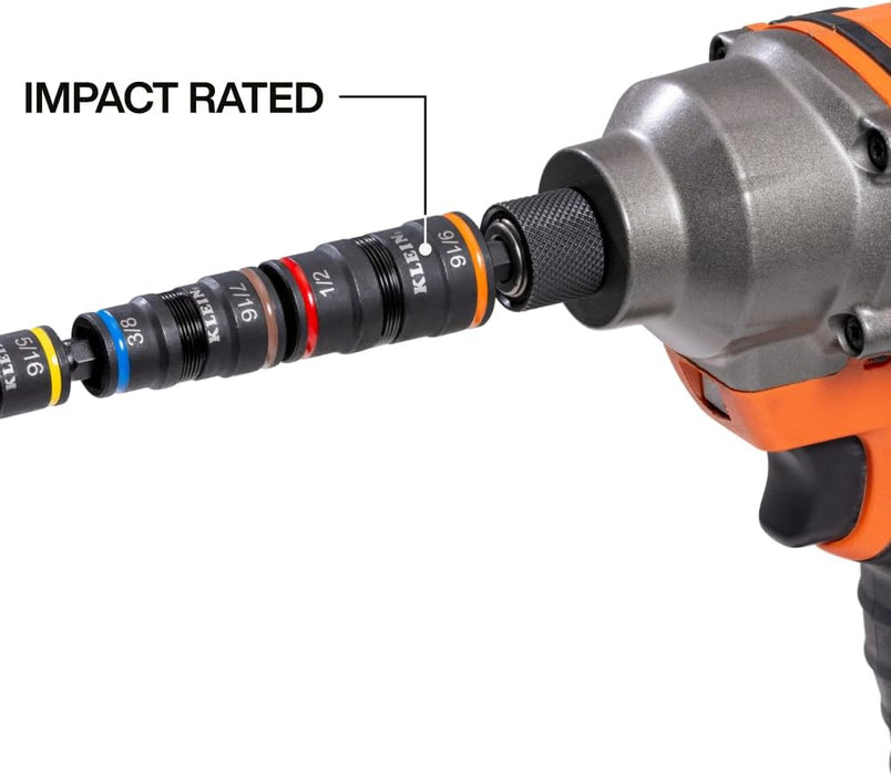 Klein Tools 32933 7-in-1 Impact Flip Socket Set
