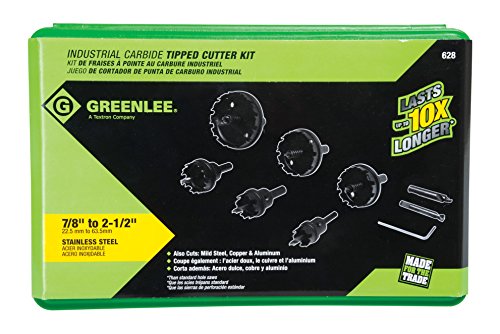Greenlee 628 Carbide Cutter Set, 6 Piece Set