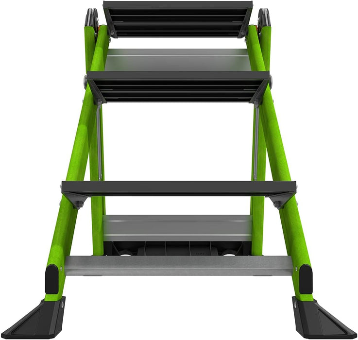 Little Giant Ladders, Jumbo Step, 3-Step, 3 Foot, Step Stool, Fiberglass, Type 1AA, 375 lbs Weight Rating, (11933)