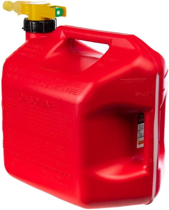 No-Spill NSP-1460, 5 Gallon Gas Can for Fuel with View Stripe,Red