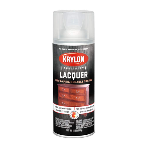 Krylon K07032 Lacquer Spray Special Purpose Aerosol, Clear Gloss, 12 Ounce (Pack of 1)
