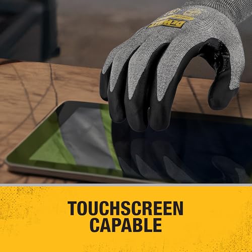 DEWALT DPG578 Foam Nitrile A6 Cut Resistant Glove for Outdoor Work, Construction and General Purpose - Size 2X - Pack of 12