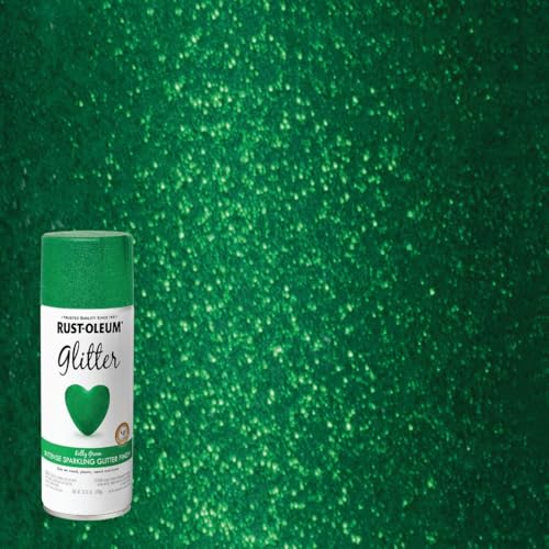 Rust-Oleum Imagine Craft & Hobby Glitter Spray Paint Glitter Kelly Green, 10.25 oz.