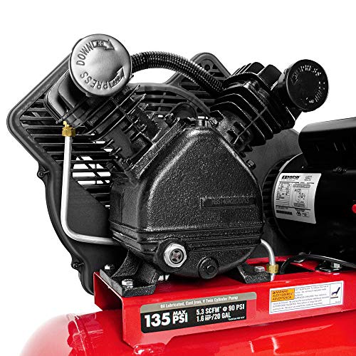 Porter-Cable PXCMPC1682066 1.6 HP 20 Gallon Portable Hot Dog Air Compressor