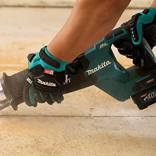 Makita Unisex Impact-rated T 04276 Advanced ANSI 2 Impact Rated Demolition Gloves Medium, Teal/Black, Medium US