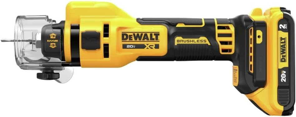 DEWALT DCE555D2 20V MAX Drywall Cutting Tool, Cut Out Tool, 2 Batteries and Charger Included