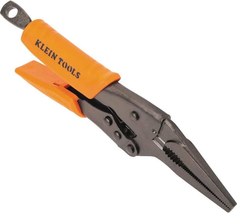 Klein Tools 38612 Long Nose Locking Pliers, 9-Inch