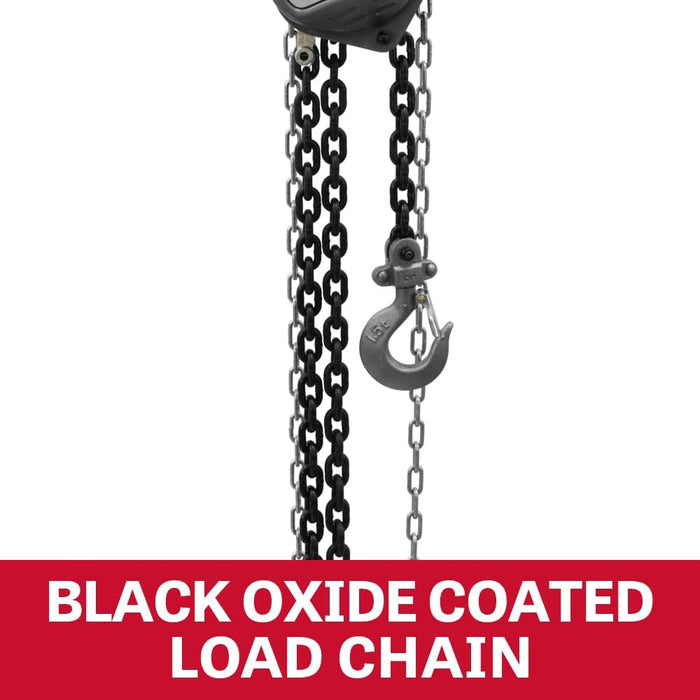 JET 1-Ton Hand Chain Hoist, 20' Lift (Model S90-100-20)