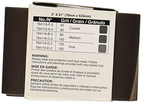 Makita 794119-D-2 120 Grit Abrasive Belt, 2-Pack