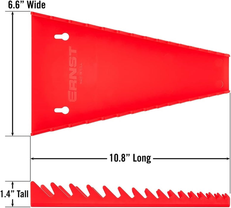 ERNST 5030 13 Tool Wrench Tray, Red