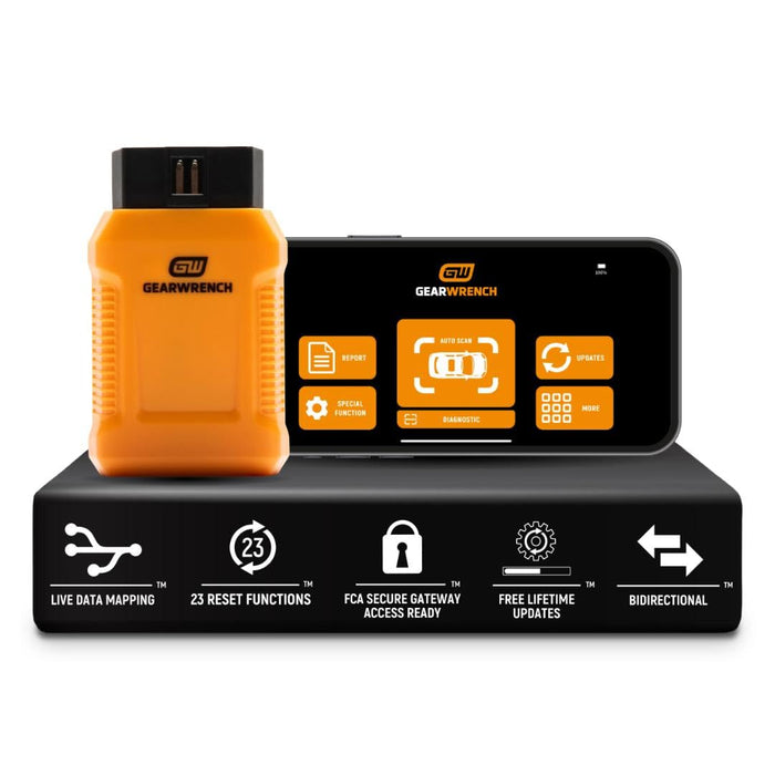 GEARWRENCH Professional Bi-Directional Diagnostic Scan Tool | GWSMARTBT Pro Dongle