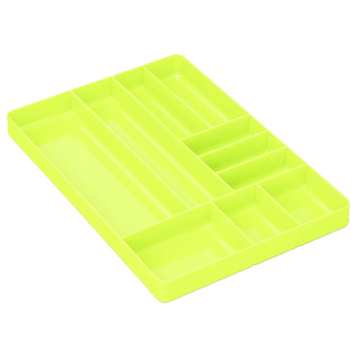 Ernst 10 Compartment Drawer Organizer: Heavy Duty Stackable Tray for Garage Tool Organization - Low-Profile Toolbox Storage - Bolts, Tools, Parts, Easy to Clean – High Visibility - Made in the USA