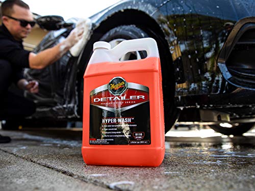 Meguiar's D111 Hyper-Wash Foaming Car Wash Lifts Off Dirt and Leaves a Rich Shine - 1 Gallon Container (Packaging May Vary)