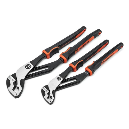 Crescent Z2 K9 V-Jaw Dual Material Tongue & Groove Plier Set - Adjustable Plier Set with 8 Jaw Positions - Premium Hand Tool Set - 2-Piece Set - RTZ2CGVSET2
