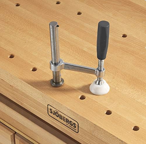 Sjobergs SJO-33301 Scandi Plus Workbench Accessory Kit, Holdfast, Jaw Cushions, Metal Working Anvil Fit 3/4-inch Workbench Dog Holes