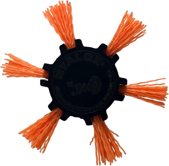 Dico 541-782-4 Nyalox Flap Brush 4-Inch Orange 120 Grit