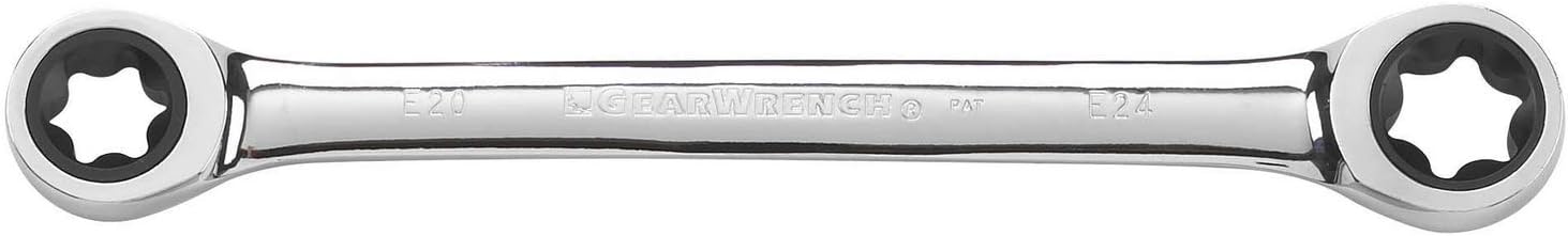 GEARWRENCH 4 Piece Double Box Ratcheting E-Torx Wrench Set - 9224D