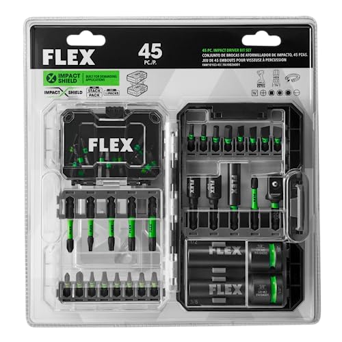 FLEX STACK PACK IMPACKS 45-Piece Impact Driver Bit Set