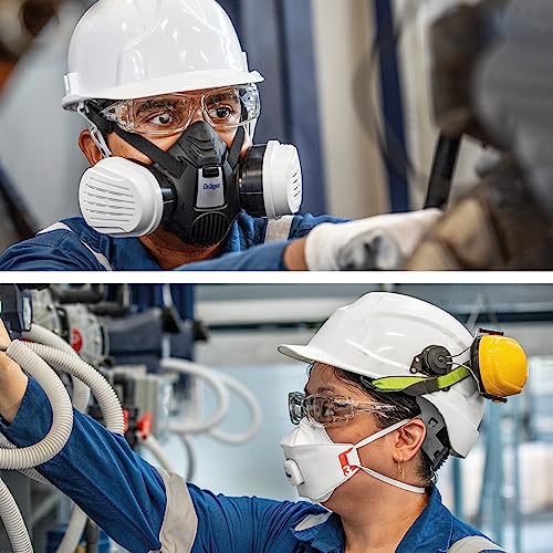 Dräger Safety Glasses X-pect 2400 | Anti-Fog & Anti-Scratch | For Construction Site, Laboratory, Workshop | Transparent Lenses