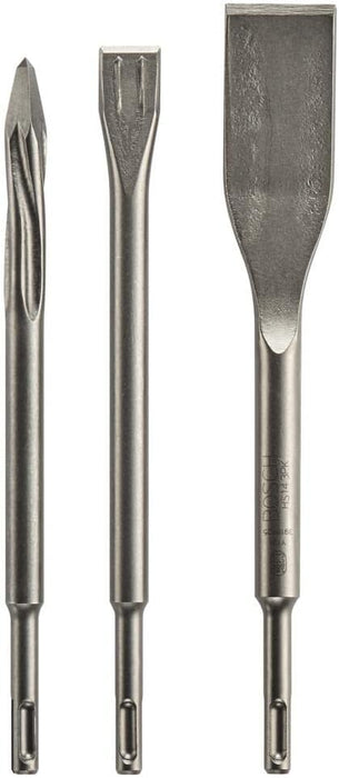 BOSCH HS143PK 3 pc. SDS-plus Bulldog Self-Sharpening Chisel Set