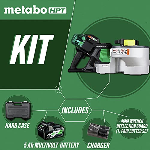 Metabo HPT 36V MultiVolt Cordless Rebar Bender/Cutter | 270 Cuts Per Charge | Includes 2-36V Batteries + Rapid Charger | VB3616DA
