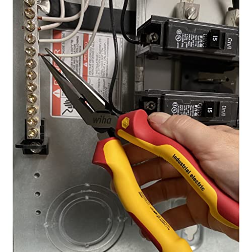 Wiha 32968 3 Piece Insulated Industrial Grip Pliers and Cutters Set, Red